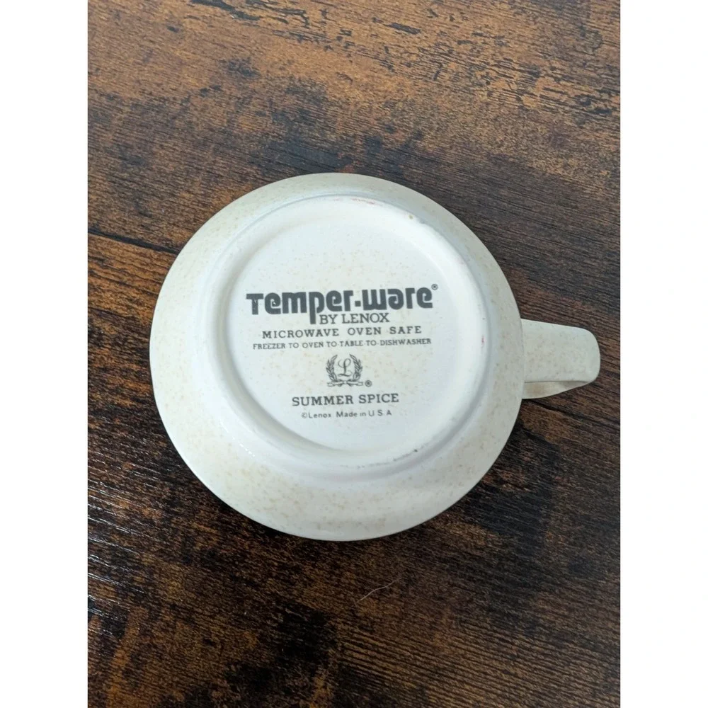 Lenox Temper-Ware Summer Spice Cup‎ and Saucer Set